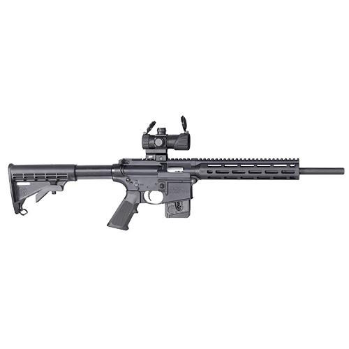 S&W M&P 15-22 Sport Rifle .22LR 10rd Magazine 16.5" Barrel with MP-100 M&P Red/Green Dot Optic Compliant Fixed Stock
