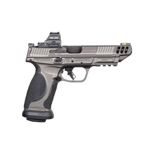 Smith & Wesson M&P9 Competitor Handgun 9mm Luger 17rd Magazine 5" Barrel Grey with Holoson HS407C