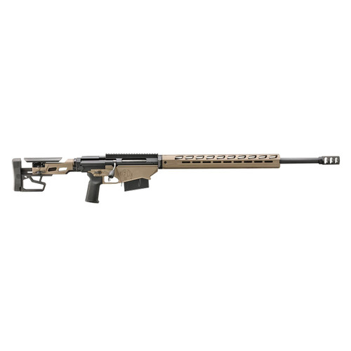 Ruger Precision Bolt Action Rifle Bronze .338 Lapua 5rd Magazines(2) 26" Threaded Barrel Smoked Bronze Cerakote