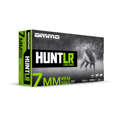 Ammo Inc. Hunt LR SST Rifle Ammunition 7mm Rem Mag 154gr PT 2900 fps 20/ct Ammo Inc. Hunt LR SST Rifle Ammunition 7mm Rem Mag 154gr PT 2900 fps 20/ct