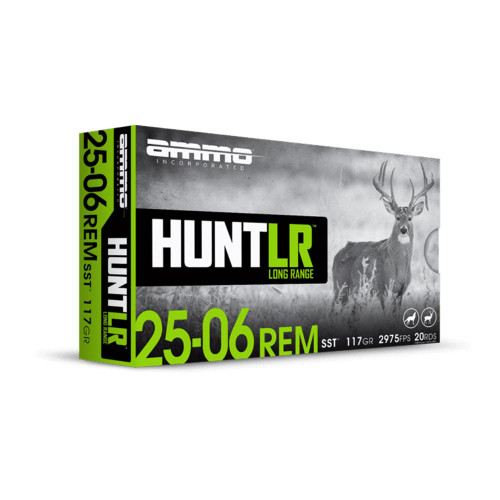 Ammo Inc Hunt LR SST Rifle Ammunition .25-06 Rem 117gr PT 2975 fps 20/ct Ammo Inc Hunt LR SST Rifle Ammunition .25-06 Rem 117gr PT 2975 fps 20/ct