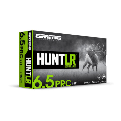 Ammo Inc Hunt LR SST Rifle Ammunition 6.5 PRC 140gr PT 2975 fps 20/ct Ammo Inc Hunt LR SST Rifle Ammunition 6.5 PRC 140gr PT 2975 fps 20/ct