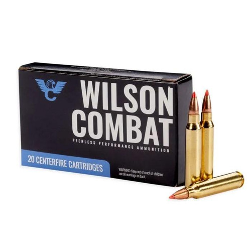 Wilson Combat V-MAX Rifle Ammunition .223 Rem 60gr PT 2750 fps 20/ct Wilson Combat V-MAX Rifle Ammunition .223 Rem 60gr PT 2750 fps 20/ct