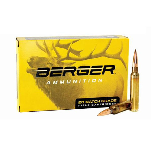 Berger Elite Hunter Rifle Ammunition 300 PRC 245gr HPBT 2720 fps 20/ct Berger Elite Hunter Rifle Ammunition 300 PRC 245gr HPBT 2720 fps 20/ct