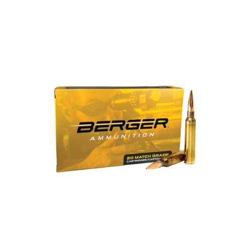 Berger Hybrid Target Rifle Ammunition .300 PRC 215gr OTM 2940 fps 20/ct Berger Hybrid Target Rifle Ammunition .300 PRC 215gr OTM 2940 fps 20/ct