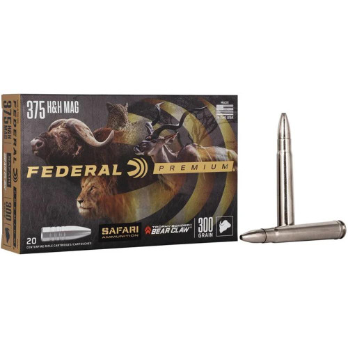 Federal Premium Cape-Shok Rifle Ammunition .375 H&H 300 gr TBBC 2400 fps - 20/ct Federal Premium Cape-Shok Rifle Ammunition .375 H&H 300 gr TBBC 2400 fps - 20/ct