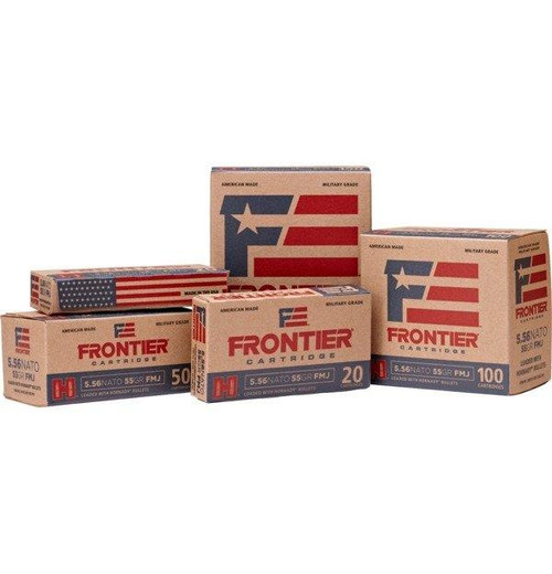 Hornady Frontier NATO Rifle Ammunition 5.56mm 62 gr FMJ  20/ct Hornady Frontier NATO Rifle Ammunition 5.56mm 62 gr FMJ  20/ct
