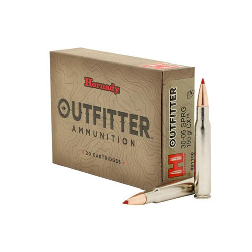 Hornady Outfitter Rifle Ammunition .30-06 Sprg 150gr CX OTF 3000 fps 20/ct Hornady Outfitter Rifle Ammunition .30-06 Sprg 150gr CX OTF 3000 fps 20/ct