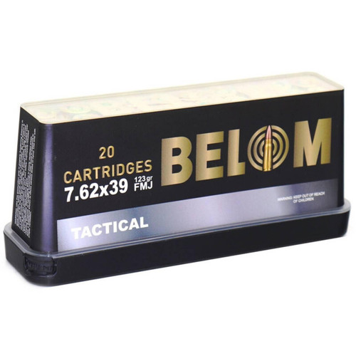 Global Ordnance Belom Rifle Ammunition 7.62x39 123gr FMJ 2296 fps 20/ct Global Ordnance Belom Rifle Ammunition 7.62x39 123gr FMJ 2296 fps 20/ct