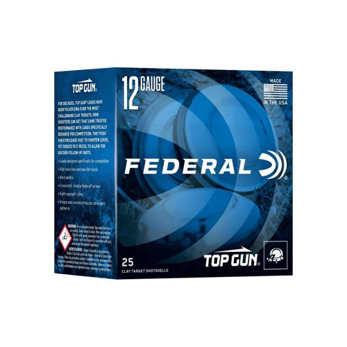 Federal Top Gun Sporting SS Shotshells 12ga 2-3/4" 1oz 1250 fps 8 250/ct Case