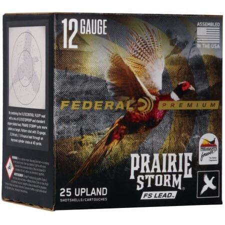 Federal Prairie Storm FS Lead Shotshells 12ga 2-3/4" 1-1/4oz 1330 fps 6 25/ct