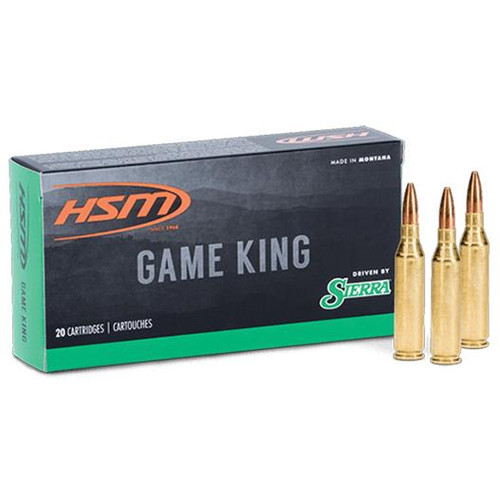 HSM GameKing Rifle Ammunition .257 Roberts 117gr SP 20/ct
