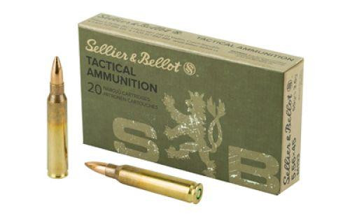 Sellier & Ballot M193 Rifle Ammunition 5.56mm 55gr FMJ 3300 fps 20/ct