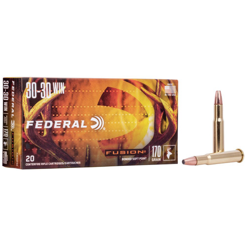 Federal Fusion Rifle Ammunition .30-30 Win 170 gr BTSP 2200 fps - 20/ct