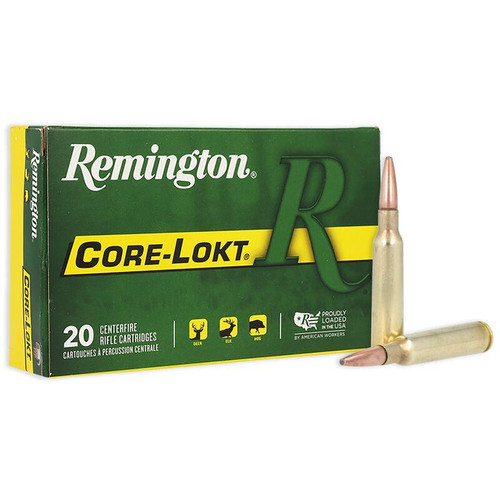 Remington Core-Lokt Rifle Ammunition 6.5x55 Swedish Mauser 140 gr PSP 2550 fps 20/ct