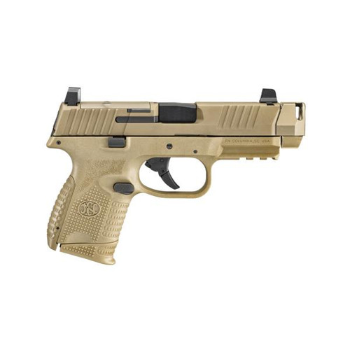 FN 509 Compact MRD w/Compensator FDE Handgun 9mm Luger 12rd(1)&15rd(1) Magazine 4.02" Barrel