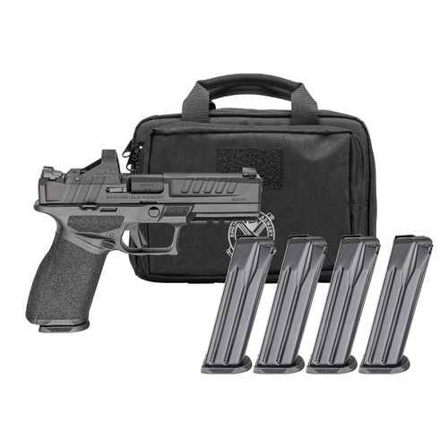 Springfield Gear Pac Echelon Handgun 9mm Luger 10rd(4) Magazines 4.5" Barrel Green Dot & Bag
