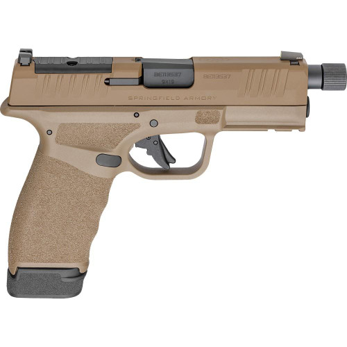 Springfield Armory Hellcat Pro OSP Handgun 9mm Luger 15rd & 17rd Magazines 4.4" Threaded Barrel FDE