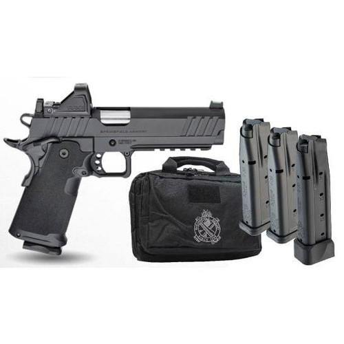 Springfield Gear Pac DS Prodigy AOS Handgun 9mm Luger 20(1)&17(3)rd Magazines 5" Barrel Green Dot & Bag Fiber Front
