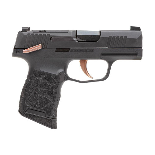 Sig Sauer P365-380 Rose Handgun .380 Auto 10rd Magazines (2) 3.1" Barrel Black with Rose Kit(Vaultek Safe)
