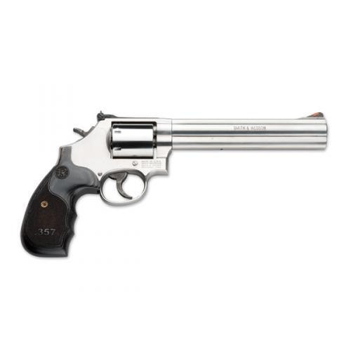 Smith & Wesson L-Frame Model 686 Plus Handgun .357 Mag 7rd Capacity 7" Barrel Silver with Black Grip