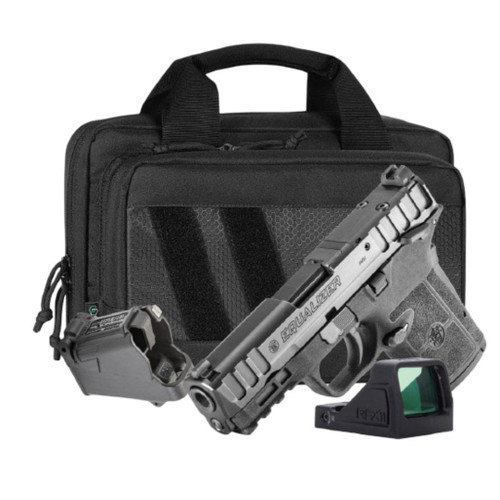 S&W Equalizer Carry On Bundle 9mm Luger 10rd(1)13rd(1)&15rd(1) Magazines 3.67" Barrel Thumb Safety Savior Bag RFX11 Green Dot