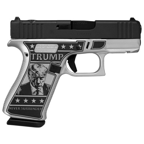 Glock 43x MOS Custom "Trump 2024 Mug Shot" Subcompact Handgun 9mm Luger 10rd Magazines (2) 3.41" Barrel Front Rail USA