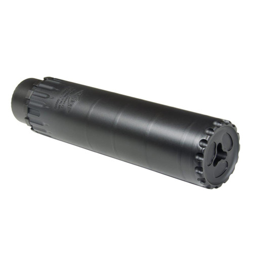 YHM Turbo T3 Suppressor with QD Muzzle Brake 5.56mm Stainless Steel/Cobalt 1/2x28
