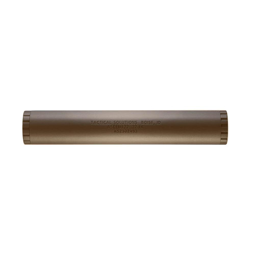 TacSol ASCENT22 Direct Thread Rimfire Suppressor Quicksand .22 LR 1" Dia Thread 1/2? x 28