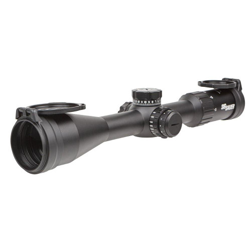 Sig Sauer Whiskey 4 Rifle Scope 5-20x50�30mm�FFP MOA MIlling Hunter Non-Illum Exp ZeroStop Black