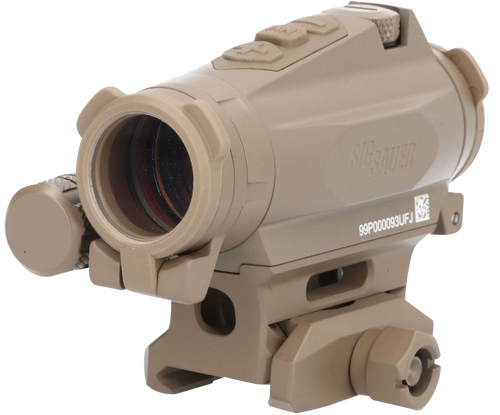 Sig Sauer Electro-Optics Romeo4XT-Pro  Flat Dark Earth 1 x 20 mm 2 MOA Red Ballistic Circle Dot Multi Reticle                                                                                  