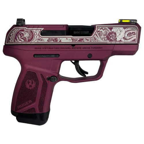 Ruger "Black Cherry Frame/Paisley Slide" Max-9 Pro Handgun 9mm Luger 12rd Magazine 3.2" Barrel Optic Ready