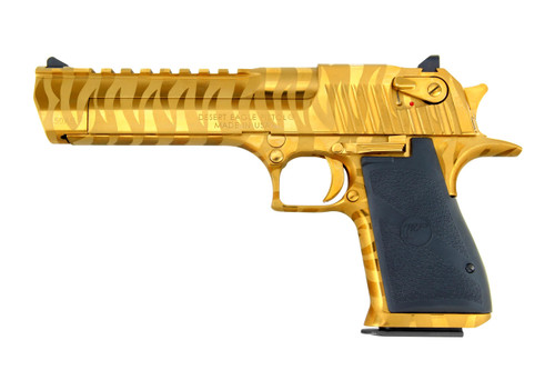 DESERT EAGLE .50AE 6" PISTOL 7RD TITANIUM GOLD W/TIGER STRIPES