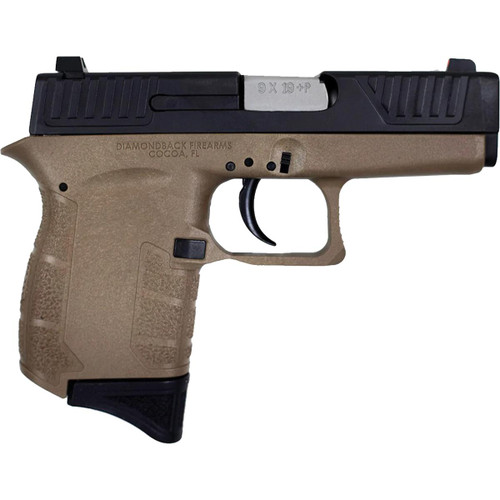 Diamondback DB9 Gen4 Handgun 9mm Luger 6rd Magazine(1) 3.1" Stainless Steel Barrel FDE Frame/Black Slide