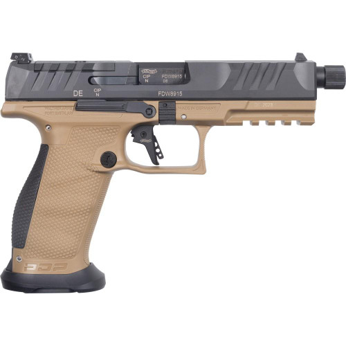 Walther PDP Pro Full Size Handgun 9mm Luger 18rd Magazines (3) 5.1" Barrel FDE Optics Ready