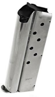 Ruger Officer Style SR1911 Stainless Steel Magazine  9mm Luger 7/rd