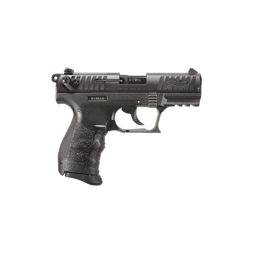Walther P22Q Handgun .22LR 10rd Magazine 3.4" Threaded Barrel Black