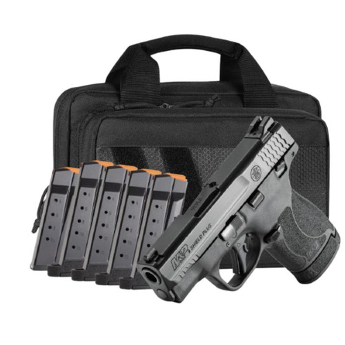 M&P 9 Shield Plus TS Carry On Bundle 9mm Luger 10(1)&13(5)rd Magazines 3.1" Barrel Savior Specialist Bag