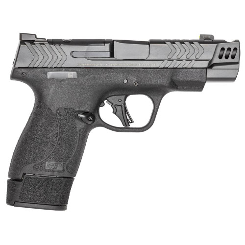 S&W PC M&P 9 Shield Plus Carry Comp Handgun 9mm Luger 10/13/15rd Magazines 4" Barrel Optic Ready No Thumb Safety