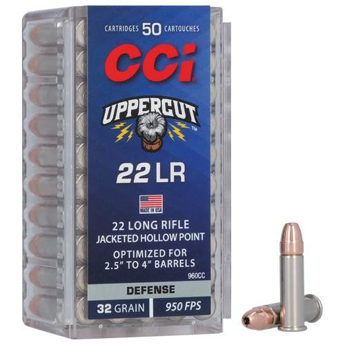 CCI Uppercut Rimfire Ammunition .22 LR 32gr HP 950 fps 50/ct