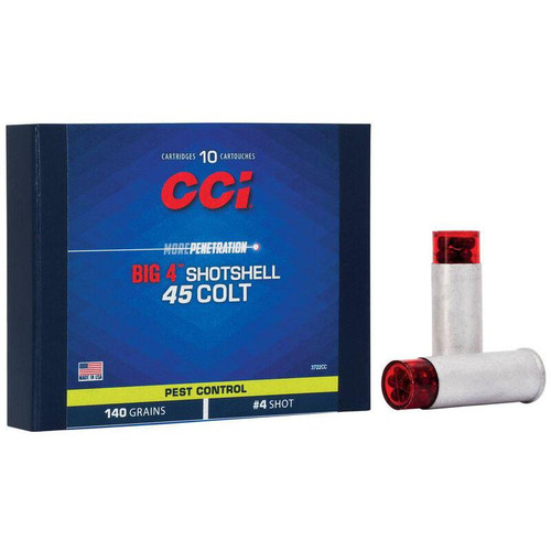 CCI Big 4 Handgun Shotshell Ammunition .45 Colt 4 850 fps 10/ct