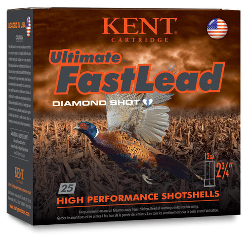 Kent Ultimate Fast Lead Shotshells 12 ga 2-3/4" 1-3/8oz 1475 fps 6 25/ct