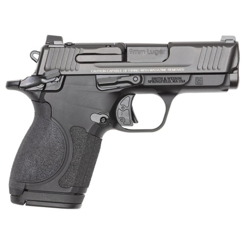 S&W CSX E-Series Handgun 9mm Luger 10(1)/12(1)/17(1)rd Magazines 3.1" Barrel Thumb Safety Black Slide