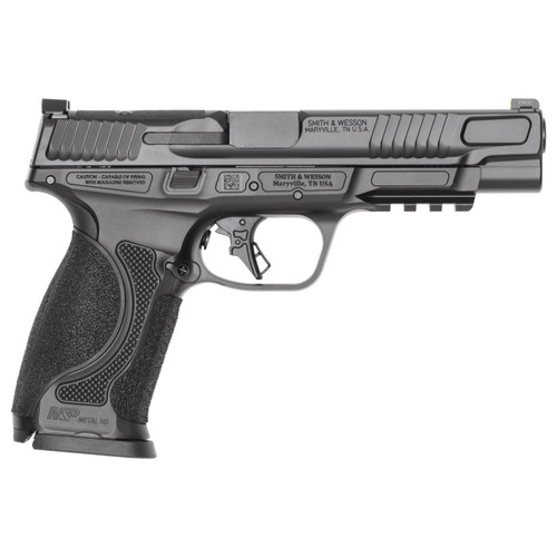 S&W M&P9 M2.0 Metal HD Handgun 9mm Luger 17rd Magazines(2) 5" Barrel Optic Ready NO Thumb Safety Black Steel Frame