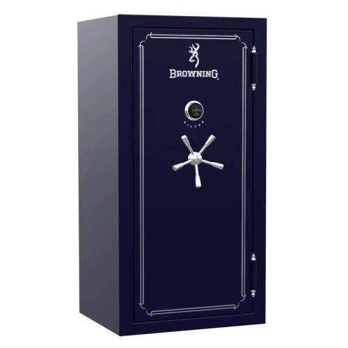 Browning Silver Series 33 GLOSS E-LOCK SILVER Hardware 33 Gun Safe