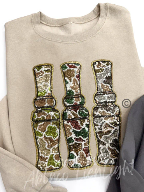 DUCK CALL SEQUIN SWEATSHIRT