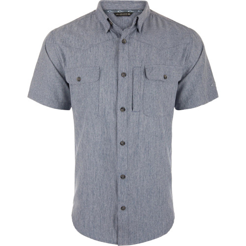 CINCO RANCH CHAMBRAY SS