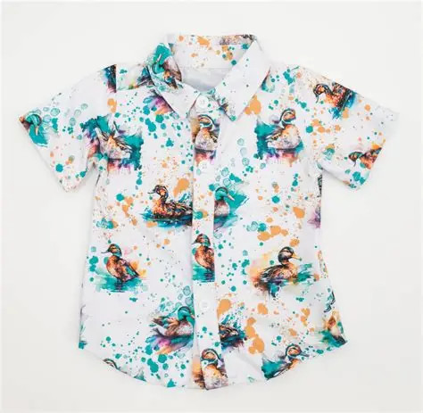 ADULTDUCK SPLATTER BUTTON DOWN