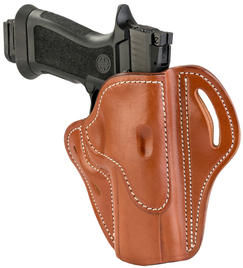 1791 Gunleather BH24CBRR BH2.4  OWB 2.4 CLassic Brown Leather Belt Slide Fits Walther PPQ/Sig P320/Springfield XD-M                                                                                     