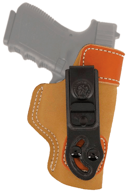 DeSantis Gunhide 106NA8JZ0 Sof-Tuck  IWB Tan Leather/Suede Belt Clip Fits Sig P365 Right Hand                                                                                                           